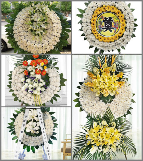 山西太原清徐县东于镇东高白村花圈速递